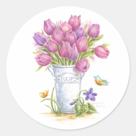 Stickers Stickers Stickers Tulip Spring (Devant)
