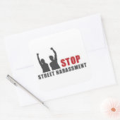 Stickers Stop Street Harassment Personnes - grand (Enveloppe)