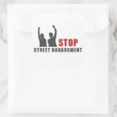 Stickers Stop Street Harassment Personnes - grand (Sac)