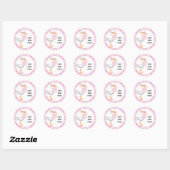 Stickers Stork & Twin Girls (Feuille)