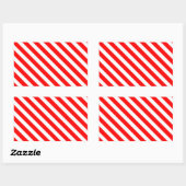Stickers Sucre de canne rouge et blanc (Feuille)