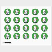 Stickers Sucre de canne Westie (Feuille)