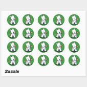 Stickers Sucre de canne Westie (Feuille)