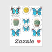 Stickers Sun Succulents pour le dos de IPhone (Feuille)