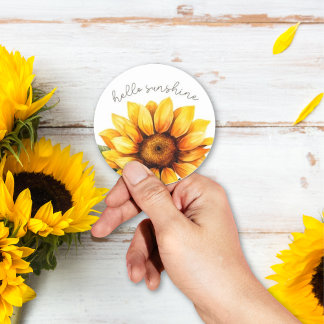 Stickers Sunflower "Hello Sunshine"