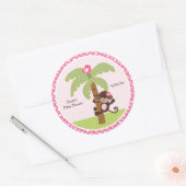 Stickers Sunny Safari Singe/Topers Cupcake (Enveloppe)