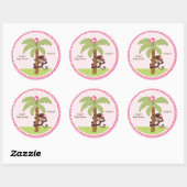Stickers Sunny Safari Singe/Topers Cupcake (Feuille)