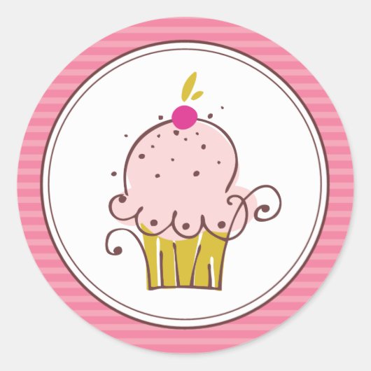 Stickers Super Cute Cupcake (Devant)