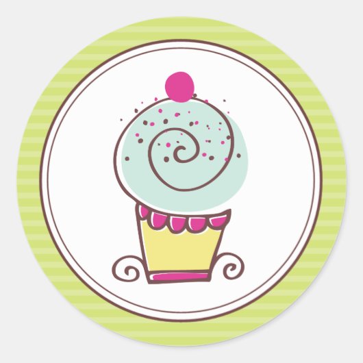 Stickers Super Cute Cupcake (Devant)