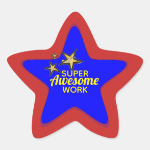 Stickers Super-Duper Étonnant Travail Étudiant