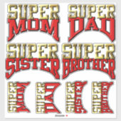 Stickers - SUPER Family (Feuille)