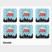 Stickers Super hero Friend Comic Valentine (Feuille)