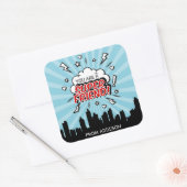 Stickers Super hero Friend Comic Valentine (Enveloppe)