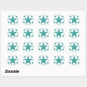 Stickers Superstar, Turquoise (Feuille)