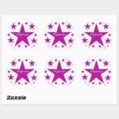 Stickers Superstar, violet (Feuille)