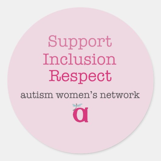 Stickers Support Inclusion Respect (Devant)