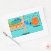 Stickers surfeurs rétro (Enveloppe)