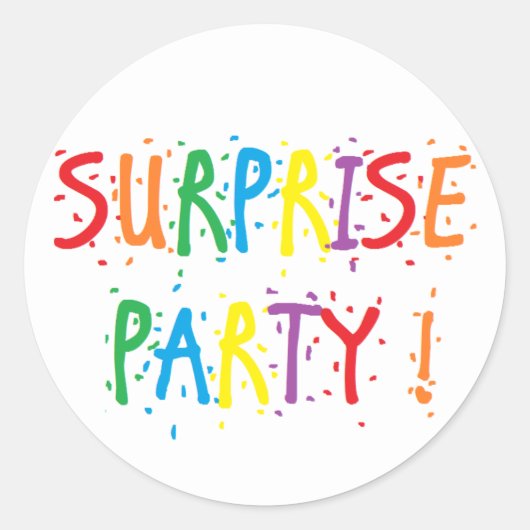 Stickers "Surprise Party" (Devant)