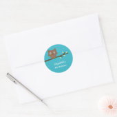 Stickers Sweet Owl Favor (Turquoise) (Enveloppe)