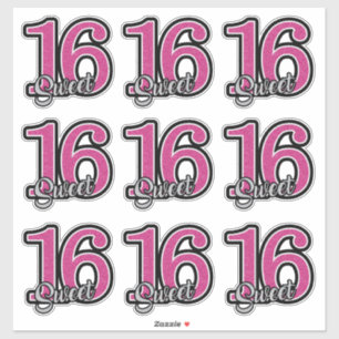 Stickers sweet sixteen