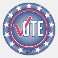Stickers Symbole d'âne du démocrate du vote patrio