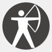 Stickers Symbole de tir à l'arc (Devant)