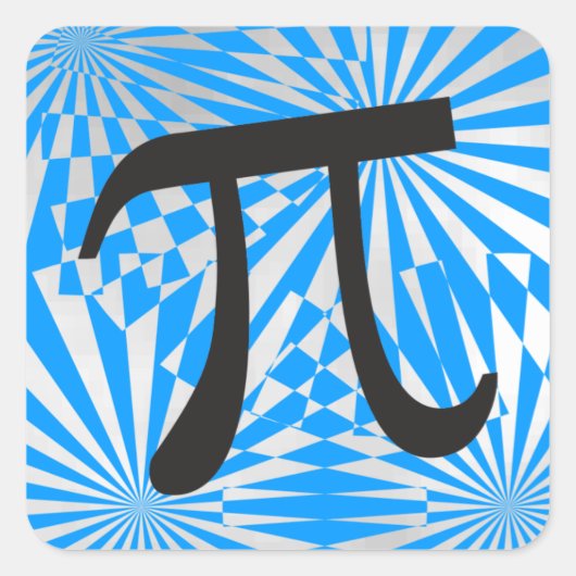 Stickers Symbole Rétro Pi - Cadeau Cool Pi Day (Devant)