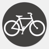 Stickers Symbole Vélo Noir Et Blanc (Devant)