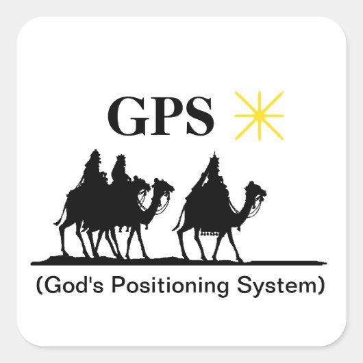 Stickers système GPS de positionnement de Dieu (Devant)