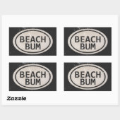 Stickers Tag Beach Bum Beach Style vintage (Feuille)
