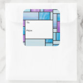 Stickers Tag Bleu et Violet Vitrail (Sac)