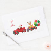 Stickers Tag Cadeau Père Noël (Enveloppe)