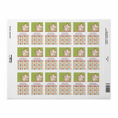 Stickers Tag de bonbons maison (Feuille entière)