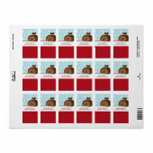 Stickers Tag de bonbons maison (Feuille entière)