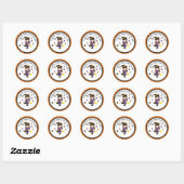 Stickers Tag de l'Halloween School Treat Party (Feuille)