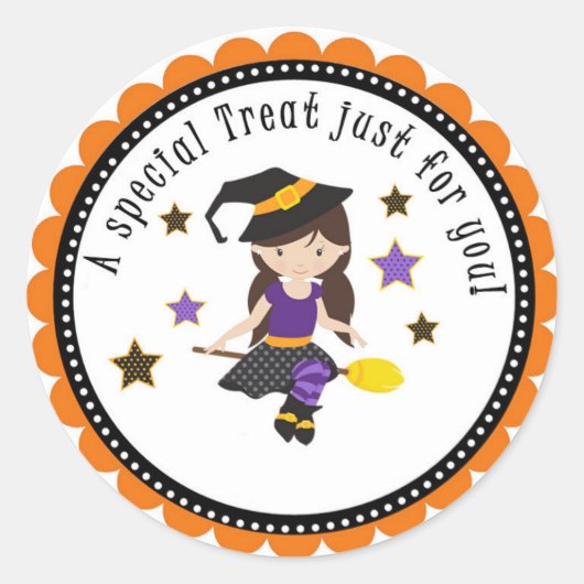 Stickers Tag de l'Halloween School Treat Party (Devant)