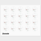 Stickers Tag de Noël Rouge et Vert (Feuille)