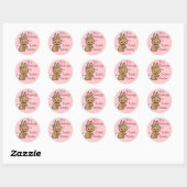 Stickers Tag Nom du lapin mignon (Feuille)