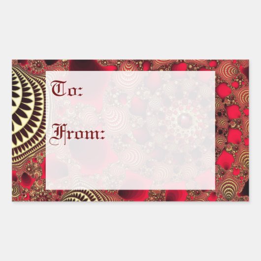 Stickers Tag Rubies & Gold (Devant)