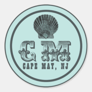 Stickers Tag Style vintage Cape May NJ Beach