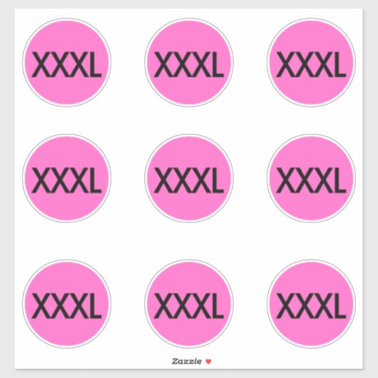 Stickers Taille Vêtements Étiquettes (Feuille)