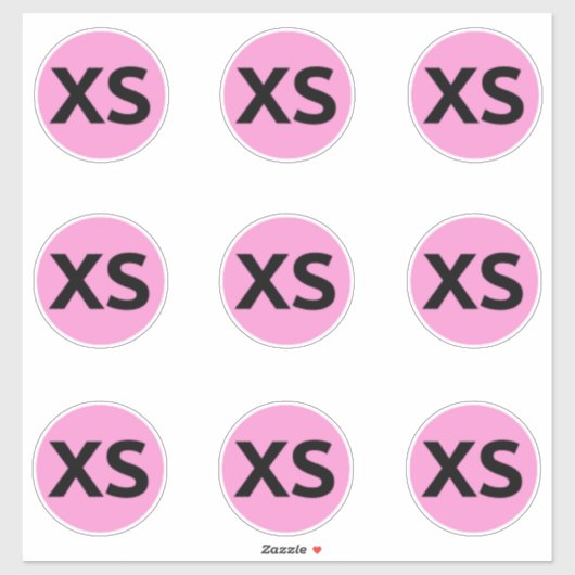 Stickers Taille Vêtements Étiquettes (Feuille)