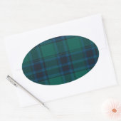 Stickers Tartan Oval (Enveloppe)