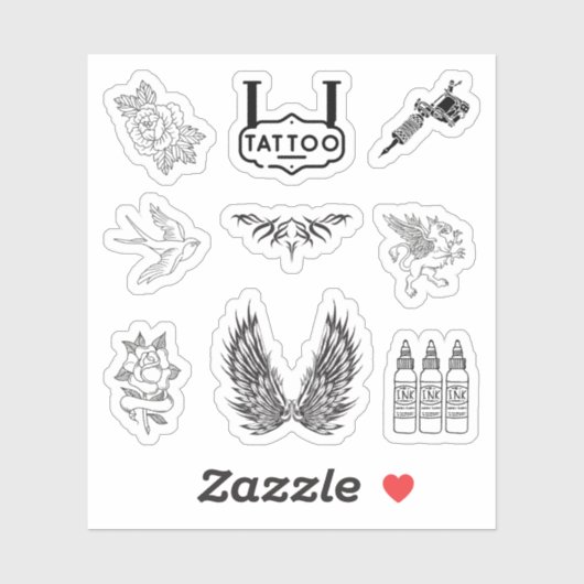 Stickers tatouage (Feuille)