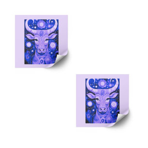 Stickers Taurus : Ensemble violet de stickers Taur