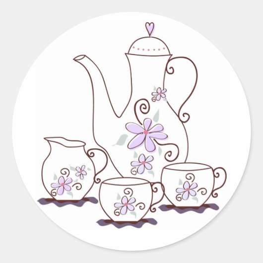 Stickers Tea Set (Devant)