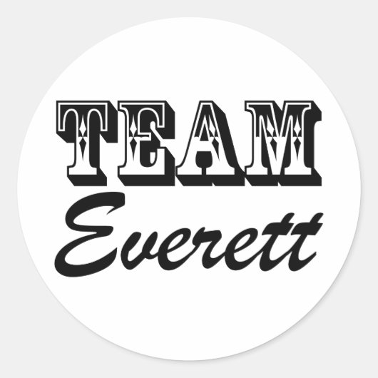 Stickers Team Everett (Devant)