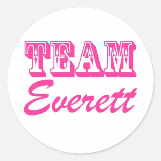 Stickers Team Everett (Devant)