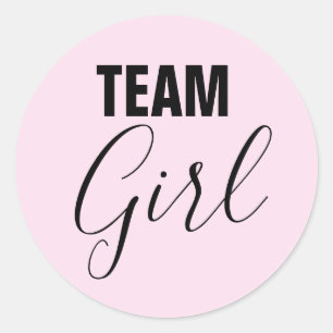 Stickers Team Girl Pink Gender Revela