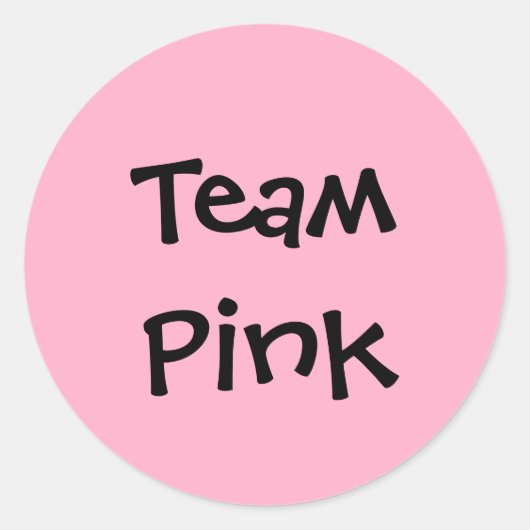 Stickers "Team Pink" (Devant)